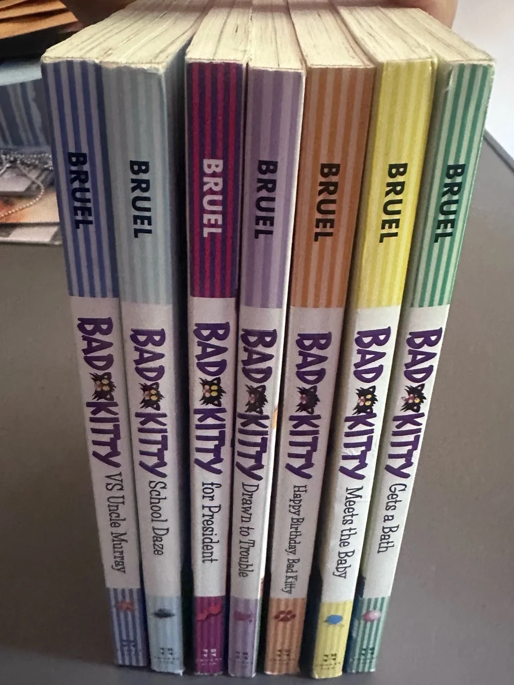 BAD KITTY Paperback Books By Nick Bruel Lot Of 7 Books